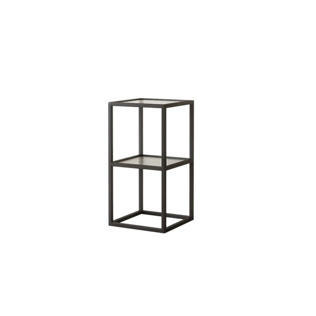 Modern Cube Open Metal Frame Black Multi-use Bookcase Image - 10