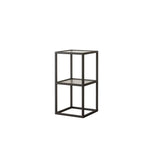 Modern Cube Open Metal Frame Black Multi-use Bookcase Image - 10