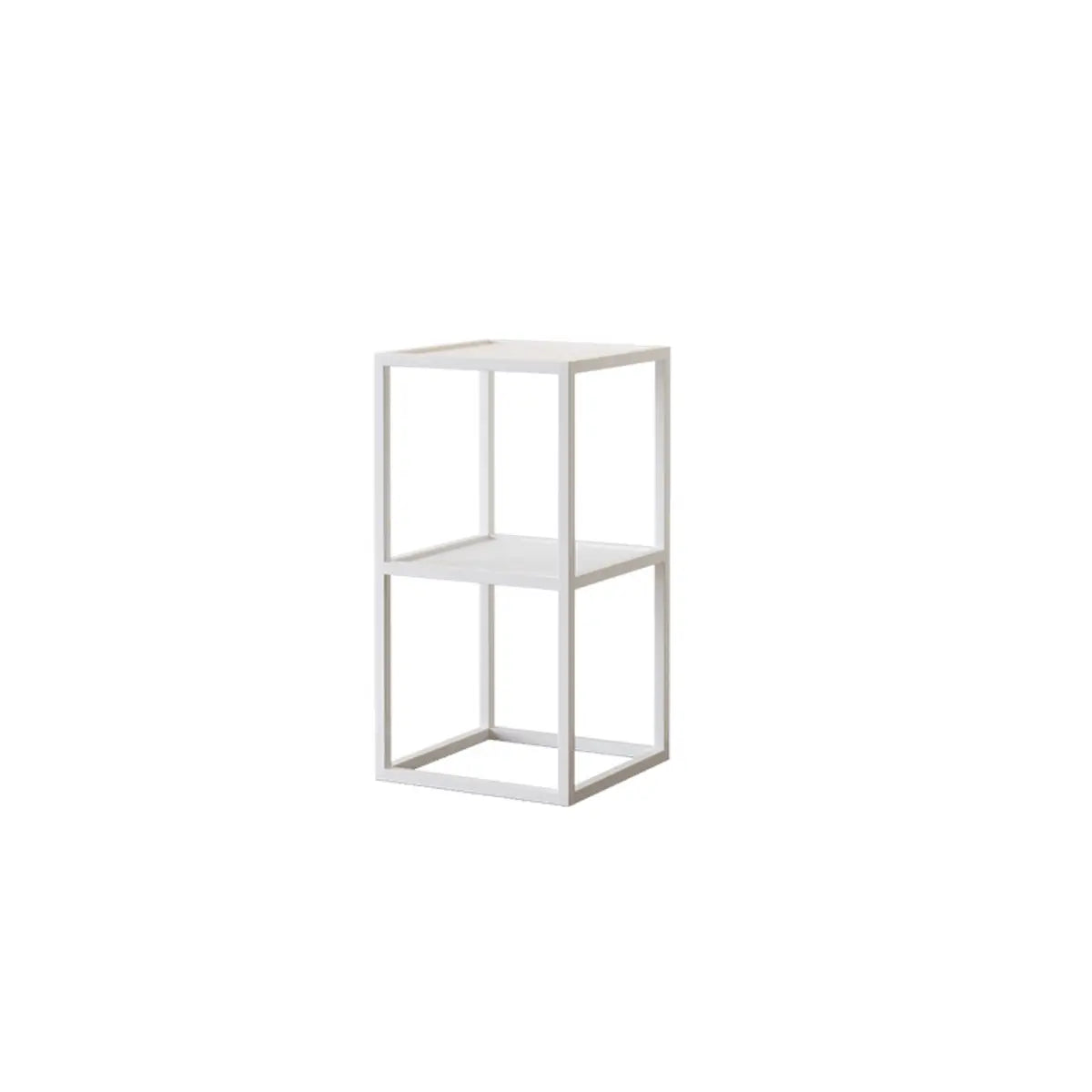 Modern Cube Open Metal Frame Black Multi-use Bookcase Image - 11