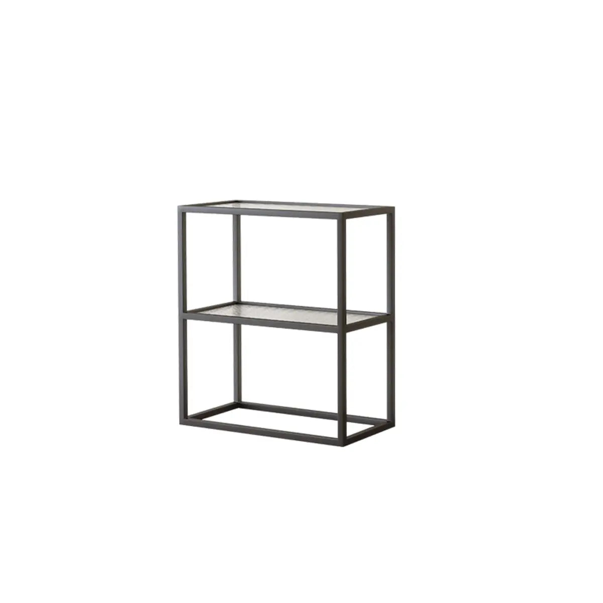 Modern Cube Open Metal Frame Black Multi-use Bookcase Image - 12