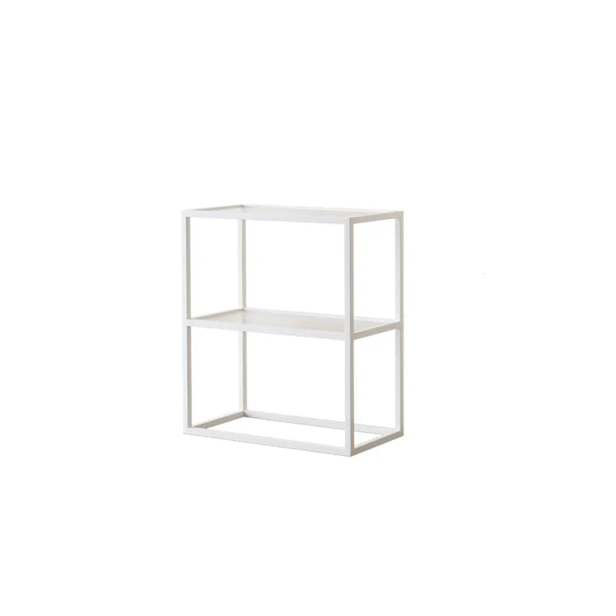 Modern Cube Open Metal Frame Black Multi-use Bookcase Image - 13