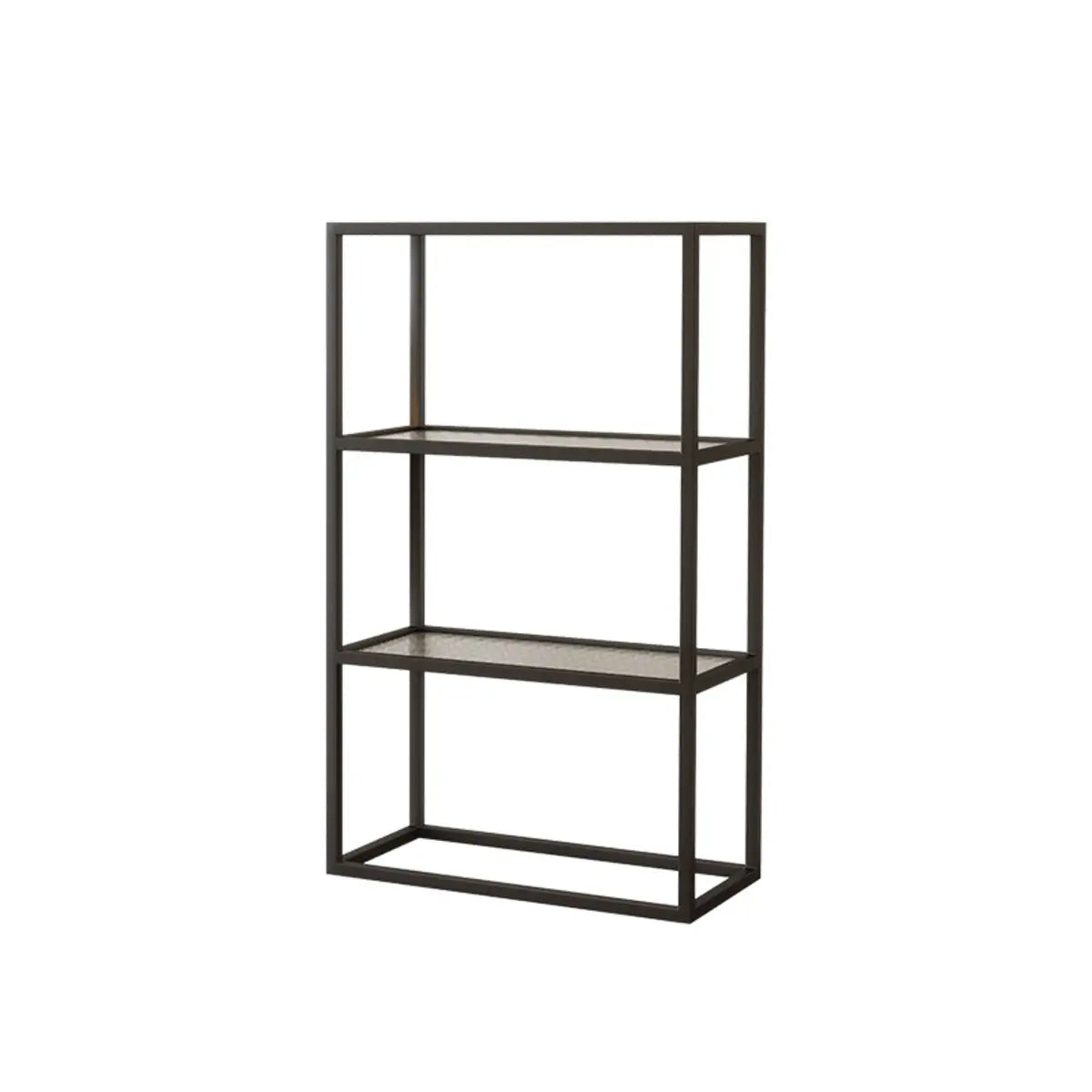 Modern Cube Open Metal Frame Black Multi-use Bookcase Image - 14