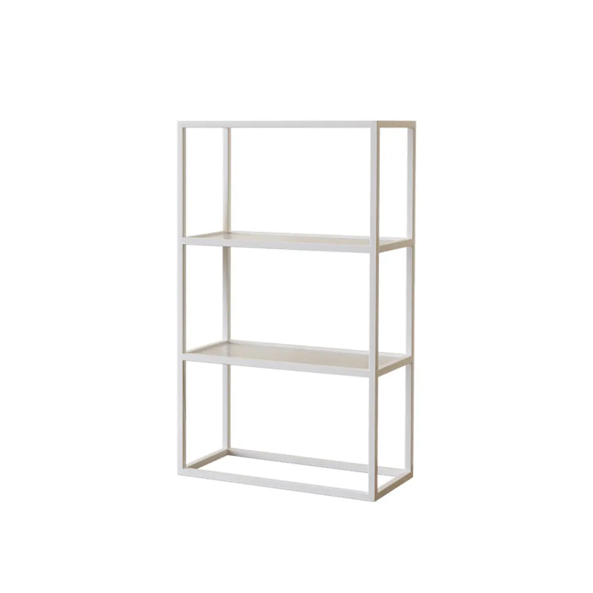 Modern Cube Open Metal Frame Black Multi-use Bookcase Image - 15