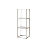 Modern Cube Open Metal Frame Black Multi-use Bookcase Image - 17