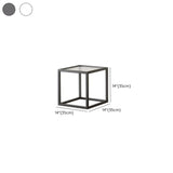 Modern Cube Open Metal Frame Black Multi-use Bookcase #size