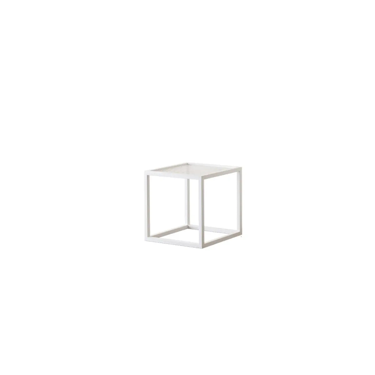 Modern Cube Open Metal Frame Black Multi-use Bookcase Image - 9