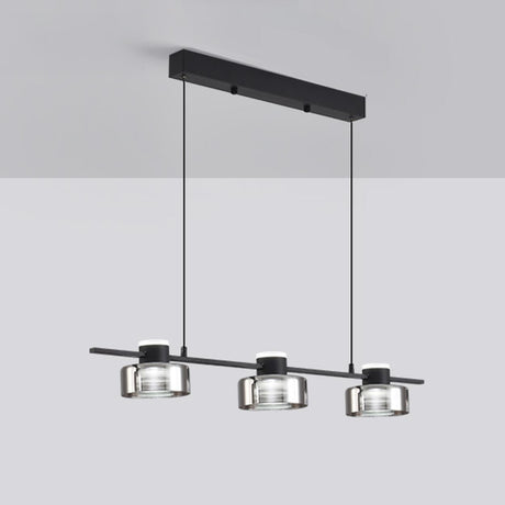 Modern Cylinder 5-Light Kitchen Island Pendant Light Image - 2