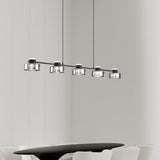 Modern Cylinder 5-Light Kitchen Island Pendant Light Image - 5