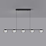 Modern Cylinder 5-Light Kitchen Island Pendant Light Image - 8