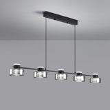 Modern Cylinder 5-Light Kitchen Island Pendant Light Image - 9