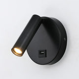 Modern Cylinder Adjustable Wall Sconce with USB Port Image - 16