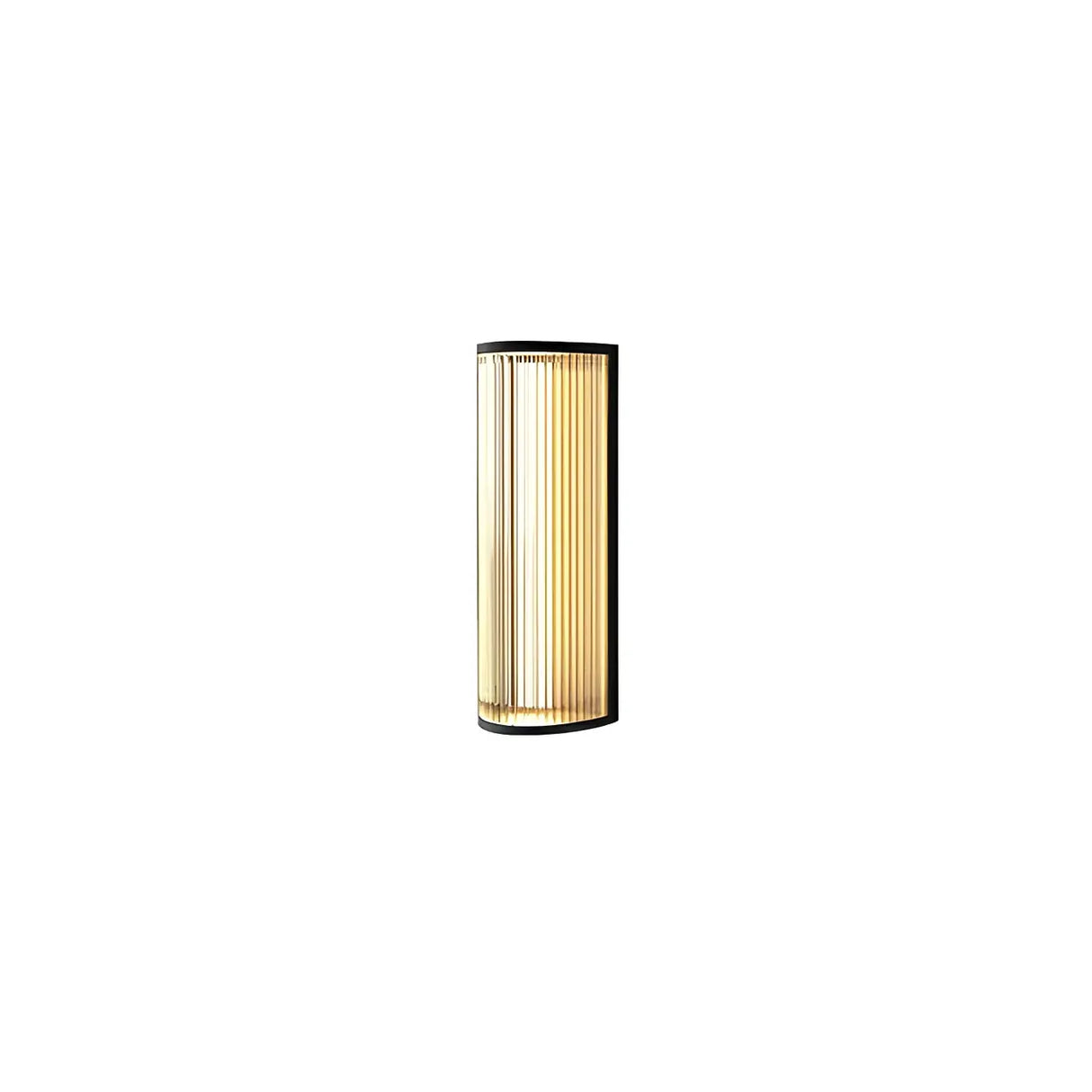 Modern Cylinder Black Metal Outdoor Wall Sconce Light Image - 5