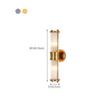 Modern Cylinder Clear Crystal Bedroom Wall Sconce Image - 24