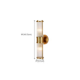 Modern Cylinder Clear Crystal Bedroom Wall Sconce Image - 27