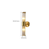 Modern Cylinder Clear Crystal Bedroom Wall Sconce Image - 28