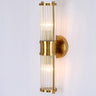 Modern Cylinder Clear Crystal Bedroom Wall Sconce Image - 9