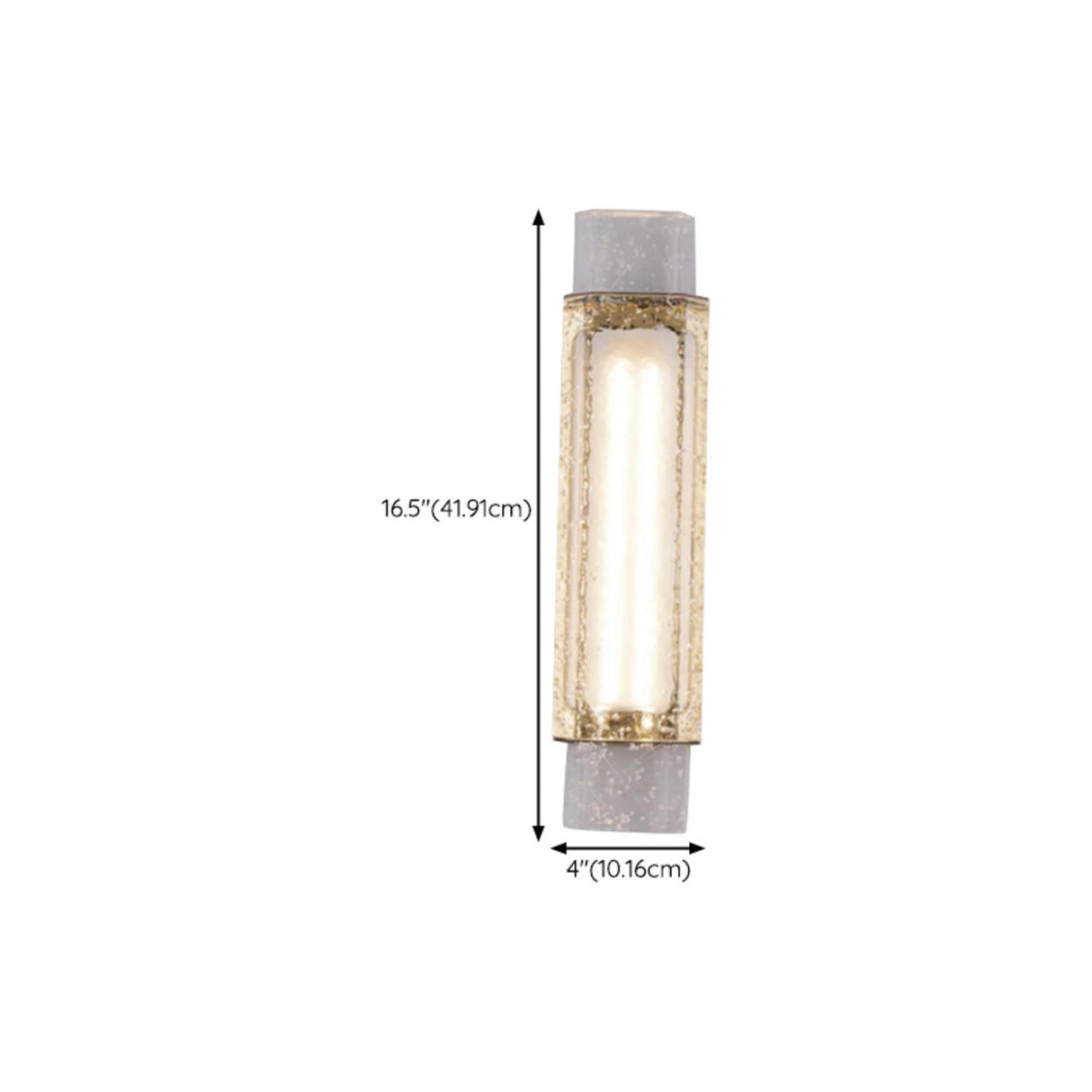 Modern Cylinder Clear Crystal Wall Sconce Light 