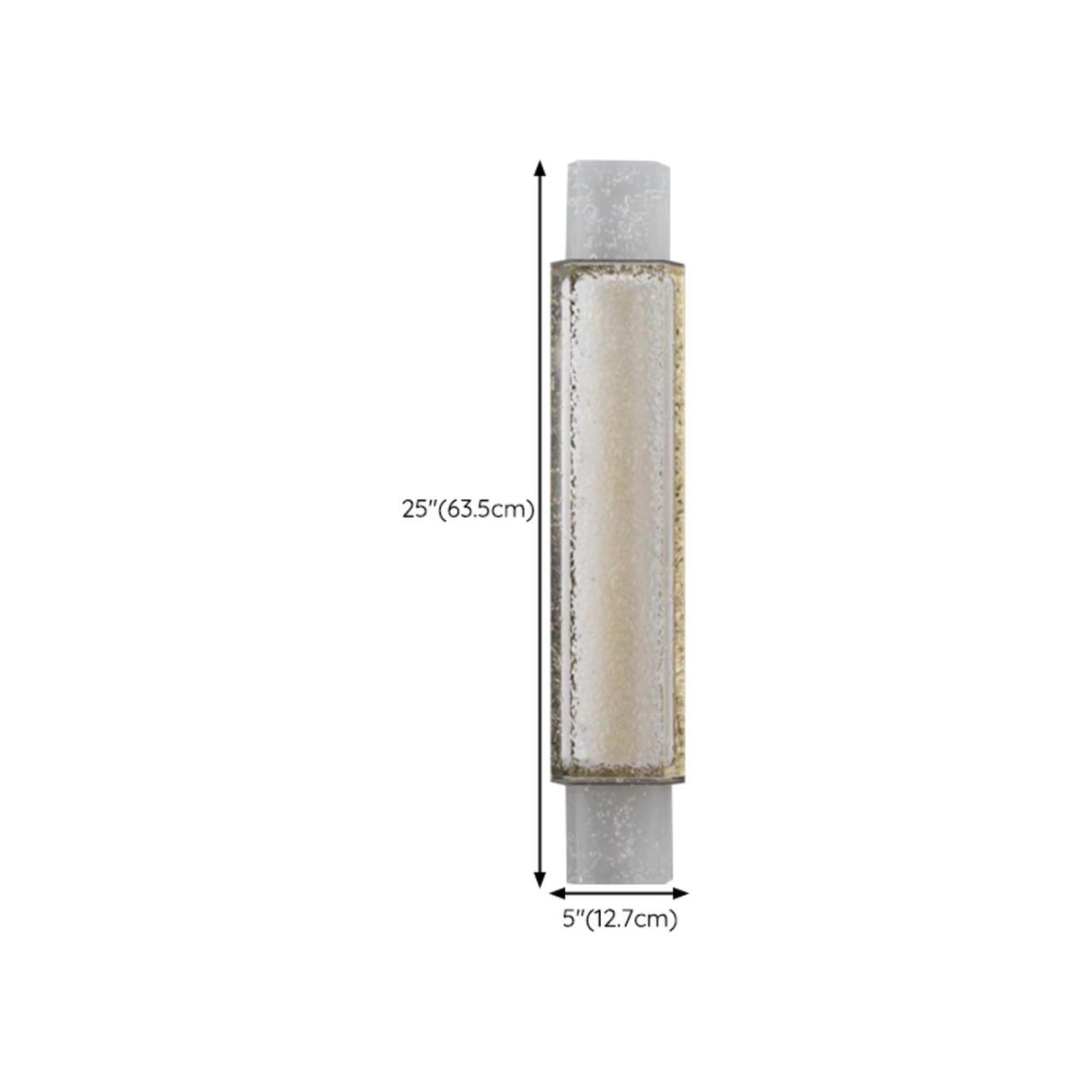 Modern Cylinder Clear Crystal Wall Sconce Light Image - 26