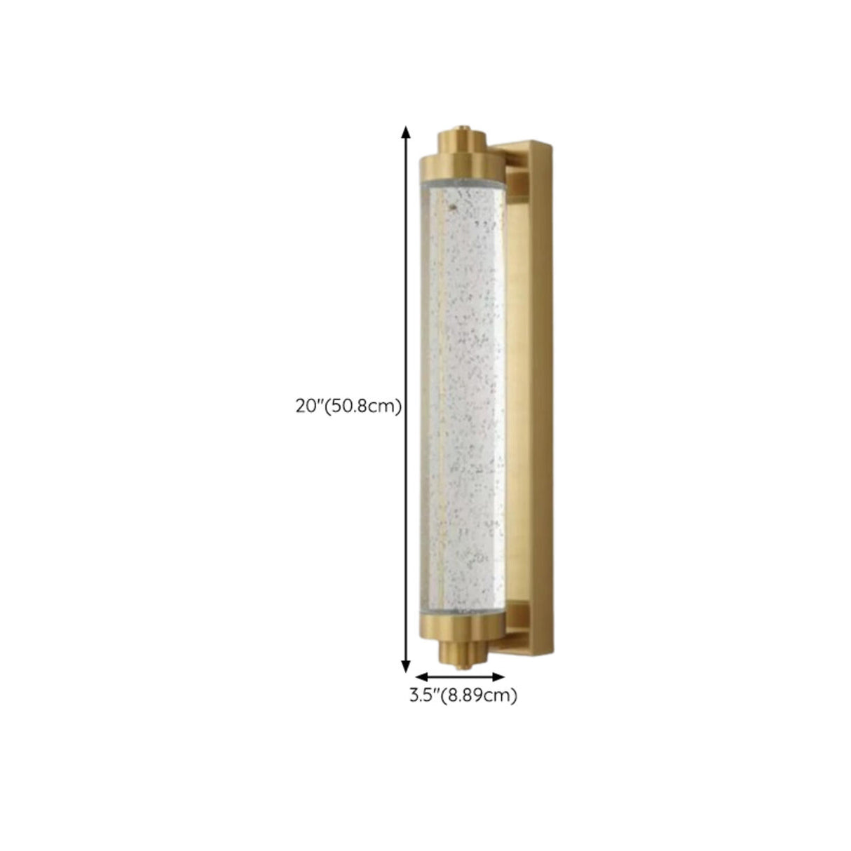 Modern Cylinder Clear Crystal Wall Sconce Light Image - 28