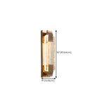 Modern Cylinder Clear Crystal Wall Sconce Light Image - 30