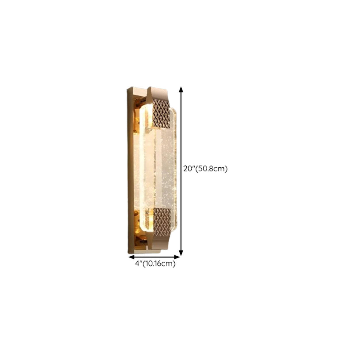 Modern Cylinder Clear Crystal Wall Sconce Light Image - 31