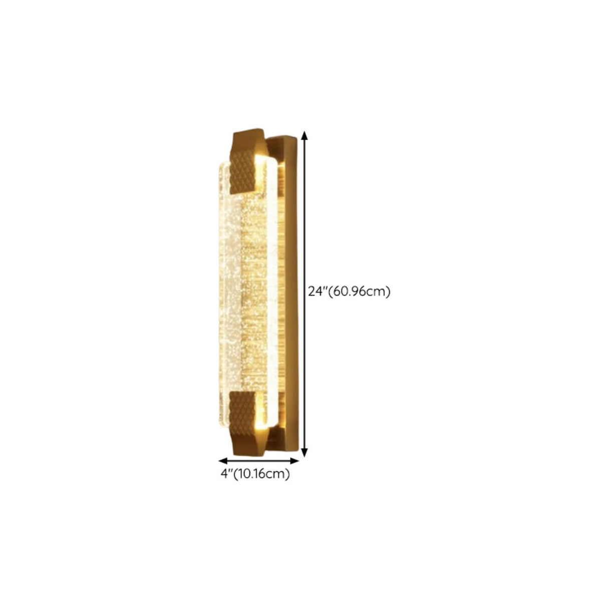 Modern Cylinder Clear Crystal Wall Sconce Light Image - 32