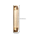 Modern Cylinder Clear Crystal Wall Sconce Light Image - 34