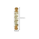 Modern Cylinder Clear Crystal Wall Sconce Light Image - 37