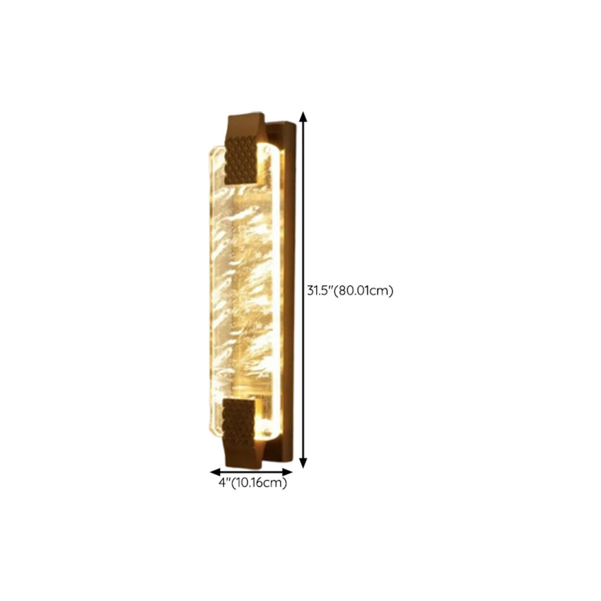 Modern Cylinder Clear Crystal Wall Sconce Light Image - 38