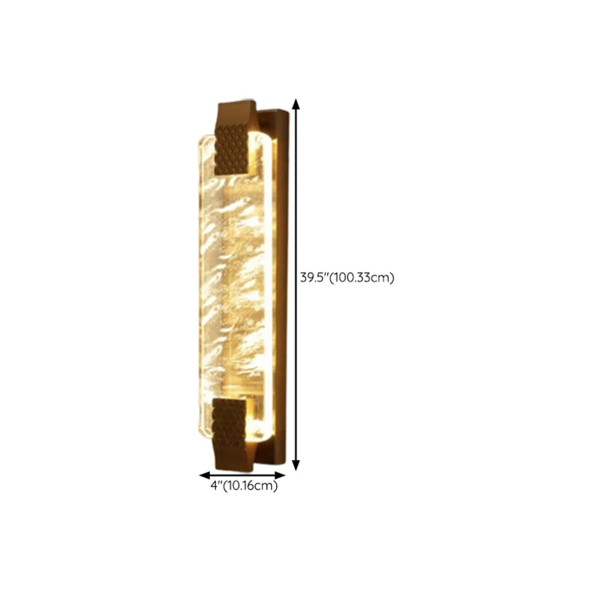 Modern Cylinder Clear Crystal Wall Sconce Light Image - 39