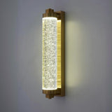 Modern Cylinder Clear Crystal Wall Sconce Light Image - 6