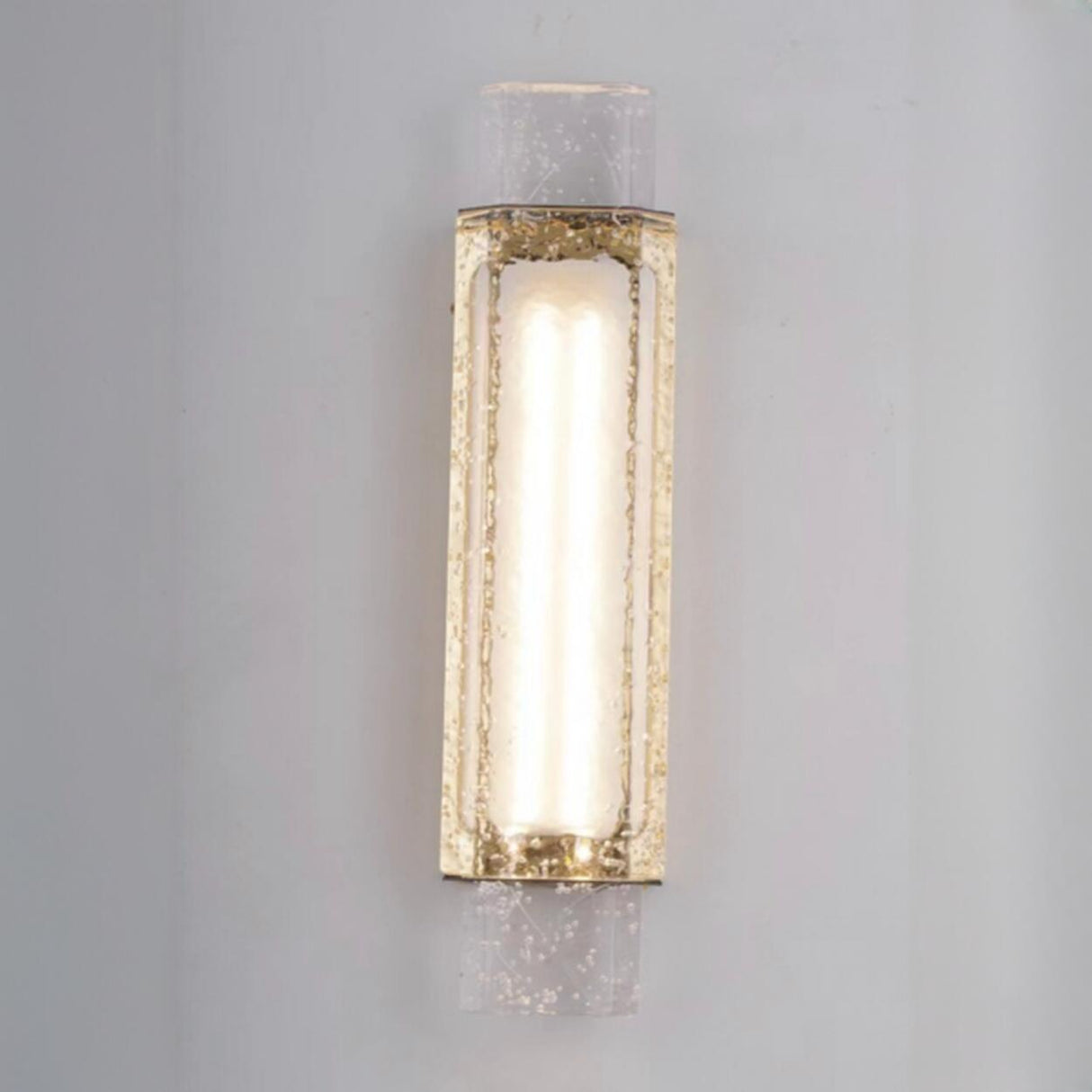 Modern Cylinder Clear Crystal Wall Sconce Light Image - 9