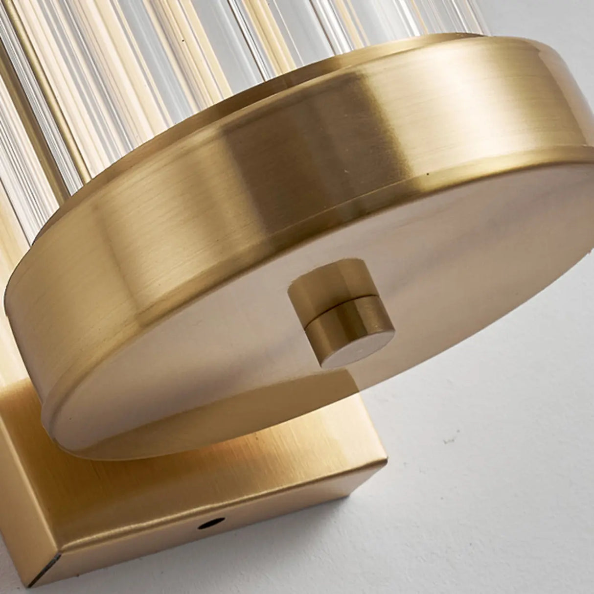 Modern Cylinder Glass Gold LED External Wall Lights Image - 8