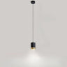 Modern Cylinder Gold Aluminum Bedroom Pendant Light Image - 2