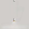 Modern Cylinder Gold Aluminum Bedroom Pendant Light Image - 5