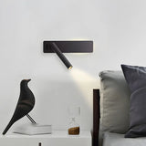 Adjustable LED Cylinder Bedside Reading Wall Light Image - 1