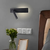 Adjustable LED Cylinder Bedside Reading Wall Light Image - 13