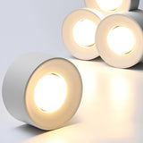 Modern Cylinder White Flush Mount Ceiling Light 6-Light Image - 12