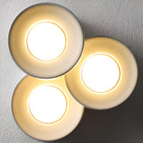 Modern Cylinder White Flush Mount Ceiling Light 6-Light Image - 14