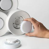 Modern Cylinder White Flush Mount Ceiling Light 6-Light Image - 15