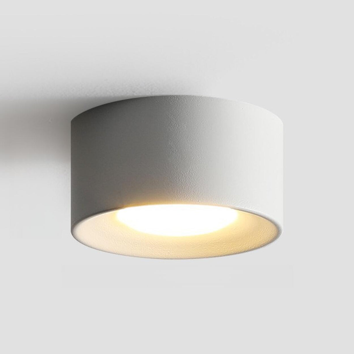 Modern Cylinder White Flush Mount Ceiling Light 6-Light Image - 20