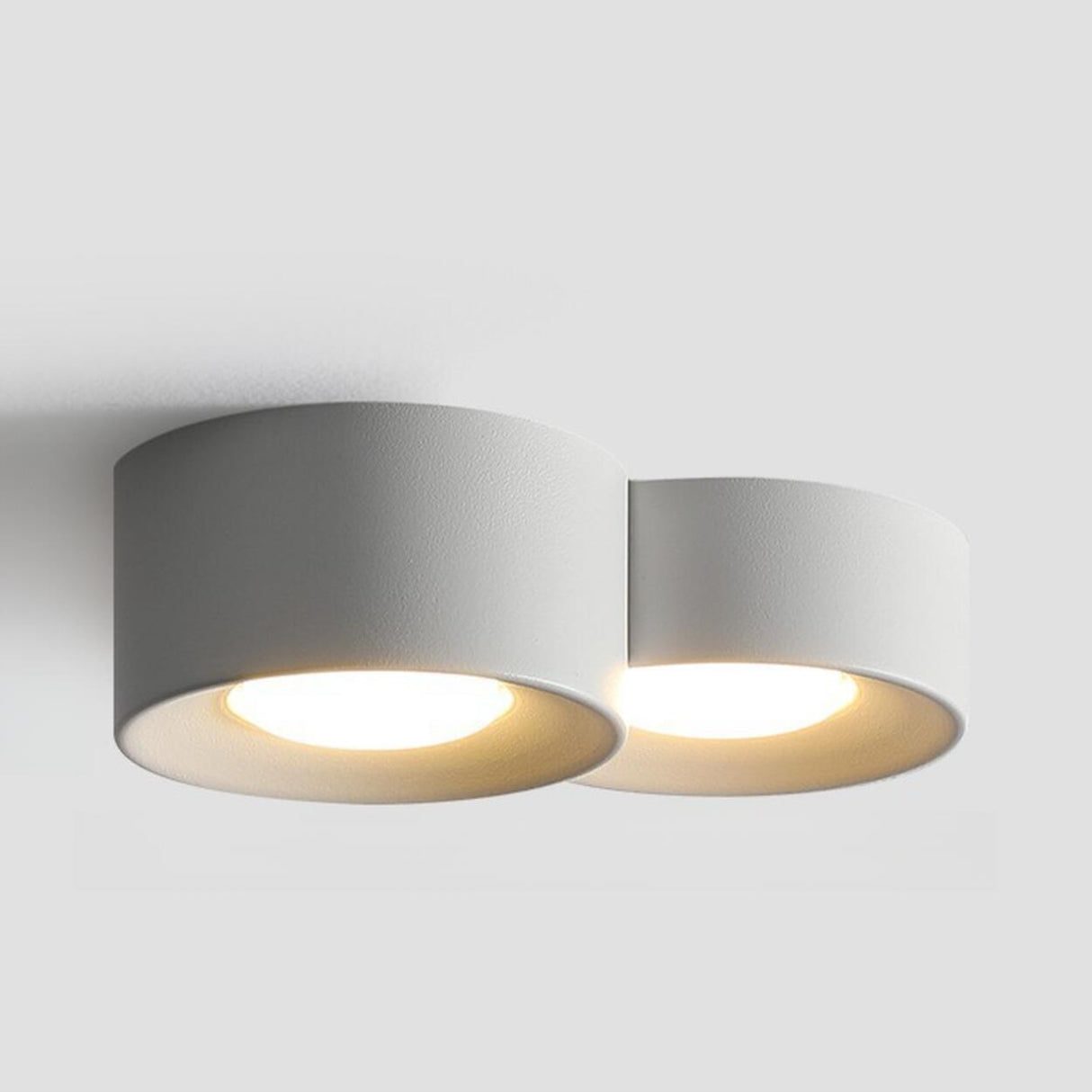 Modern Cylinder White Flush Mount Ceiling Light 6-Light Image - 21