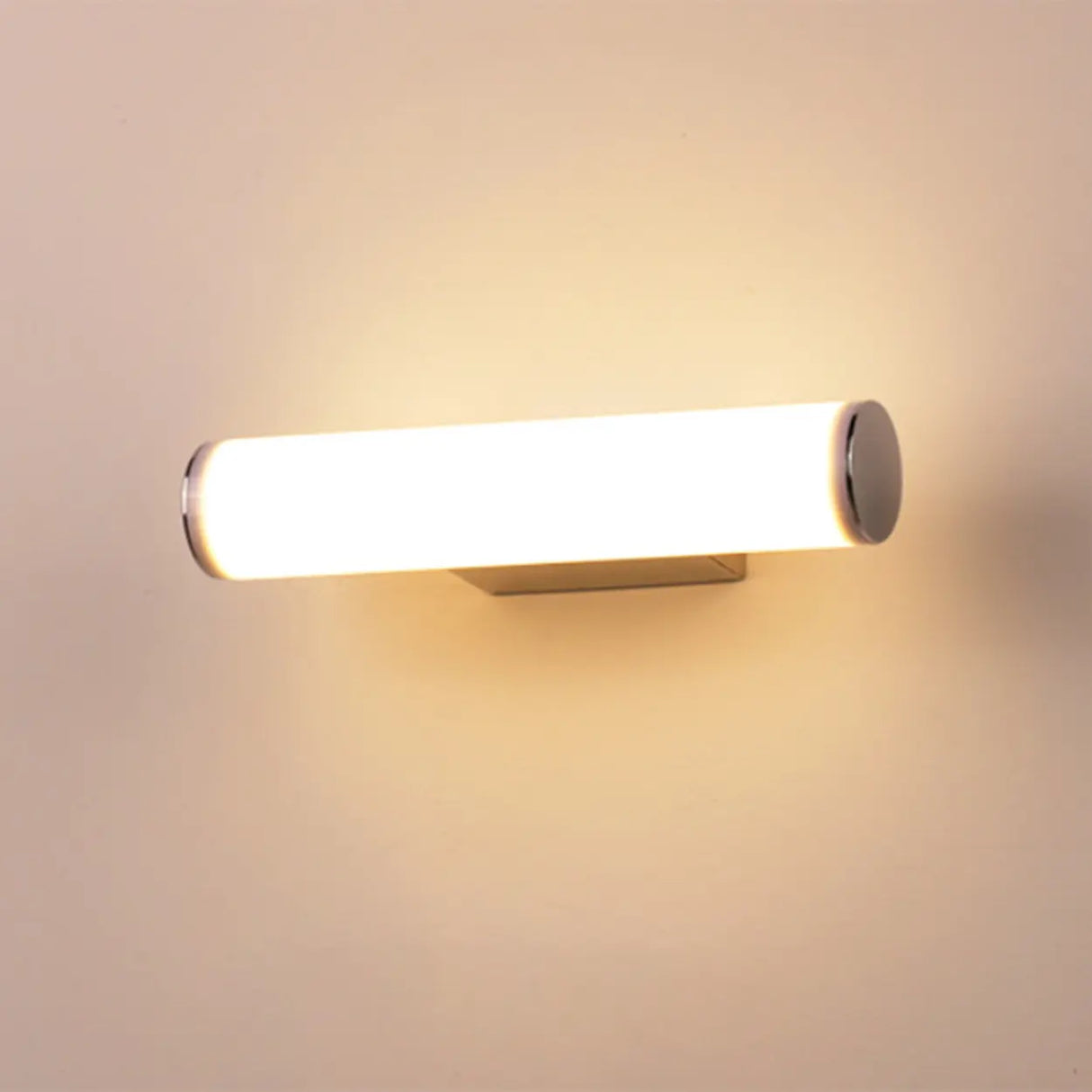 Modern Cylindrical White LED Bathroom Vanity Light Image - 12