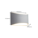 Modern Cylindrical White Up Down LED Wall Sconce Image - 15