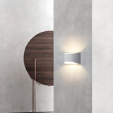 Modern Cylindrical White Up Down LED Wall Sconce Image - 3