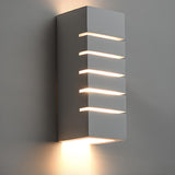 Modern Cylindrical White Up Down LED Wall Sconce Image - 9