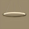 Modern Dining Room Acrylic LED Ring Pendant Chandelier Image - 20