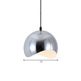 Modern Dining Room Black Wave Dome Pendant Light #size