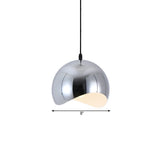 Modern Dining Room Black Wave Dome Pendant Light Image - 14