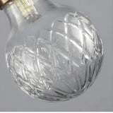 Modern Dining Room Clear Glass Ball Pendant Light Image - 10